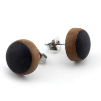 Double Wooden Organic Earrings