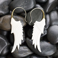 Angel Wing Bone Earrings