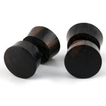 Areng Wood Fake Gauges Plugs