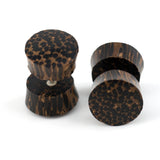 Palm Wood Fake Gauges Plugs