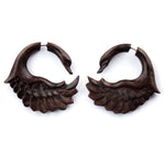 Swan Sankofa Wings Sono Wood Organic Fake Gauges Earrings