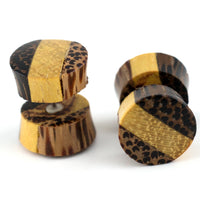 Tri Wood Fake Gauges Plugs