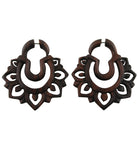 Tribal Spike Wooden Hangers / Fake Gauges Earrings