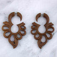 Wooden Splint Hangers / Fake Gauges Earrings